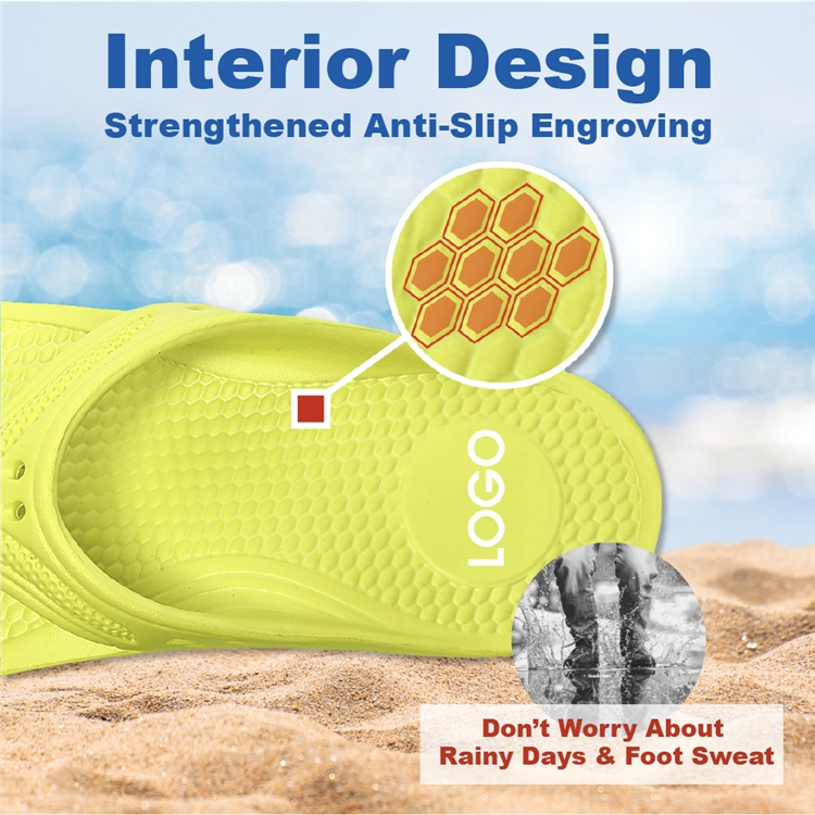 Unisex Summer Eco-Friendly Arch Support Anti-Slip Flip Flops Flat Sandals product view