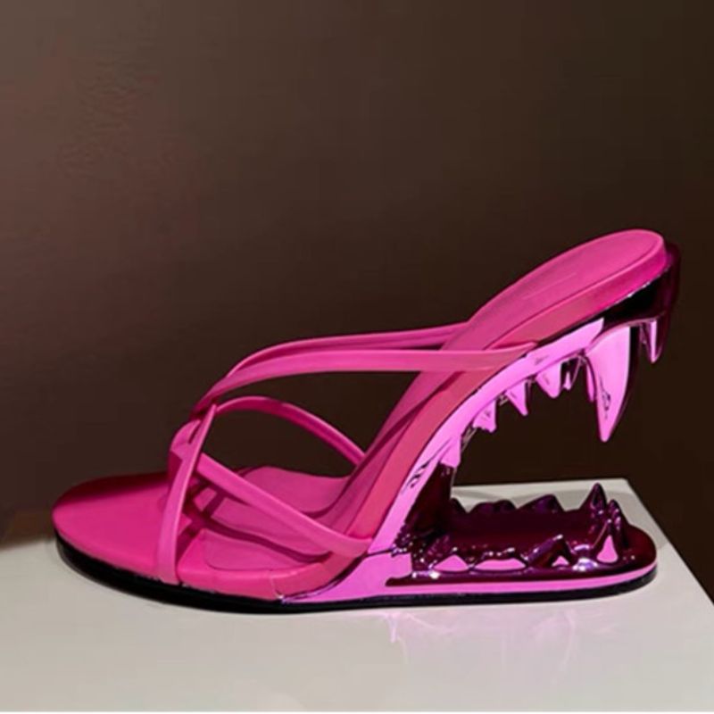 Dropshipping Sandalias Plataforma Thong Sandals Wedge Heels Sandals Shoes detail