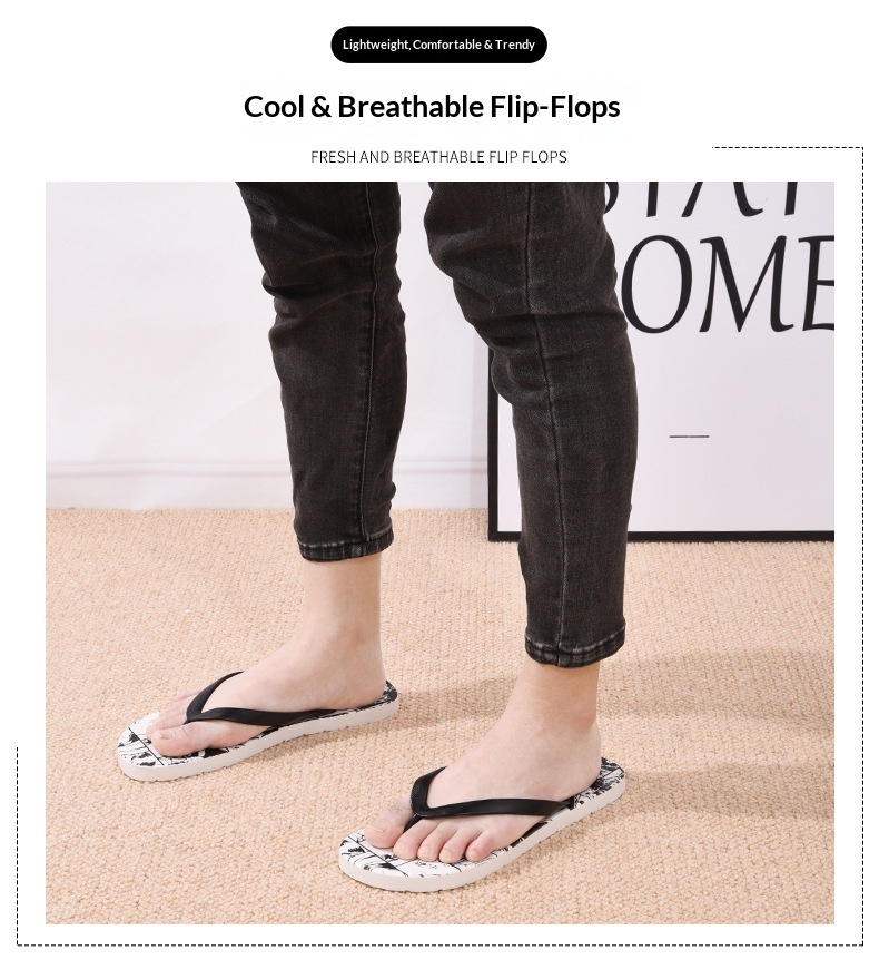 Wholesale PVC Flip Flops Low MOQ 20 Pairs Summer Casual Beach Thong Slippers Multi Color Sandals detail