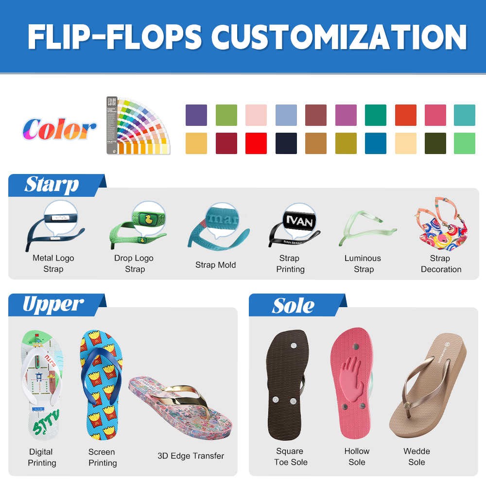 High-end Luxury Brand Custom Flip-flops Factory Custom Flip Flops Personalized White Color Women Wedding Flip Flops product view
