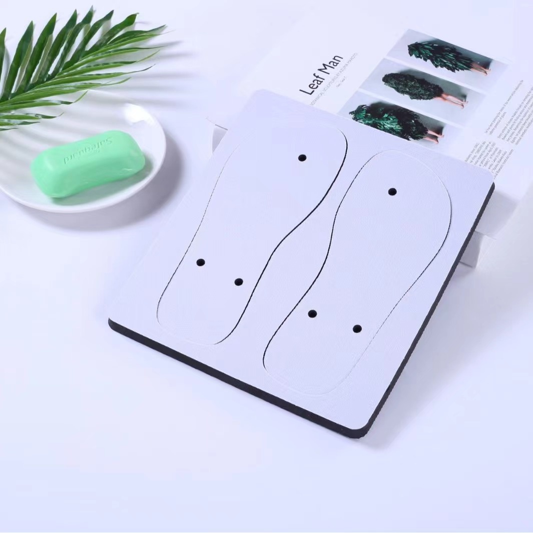 Flip Flop Blanks Heat Press White Rubber Beach Sandals Custom Sublimation slippers for Men Flip-flops Ladies Slipper detail