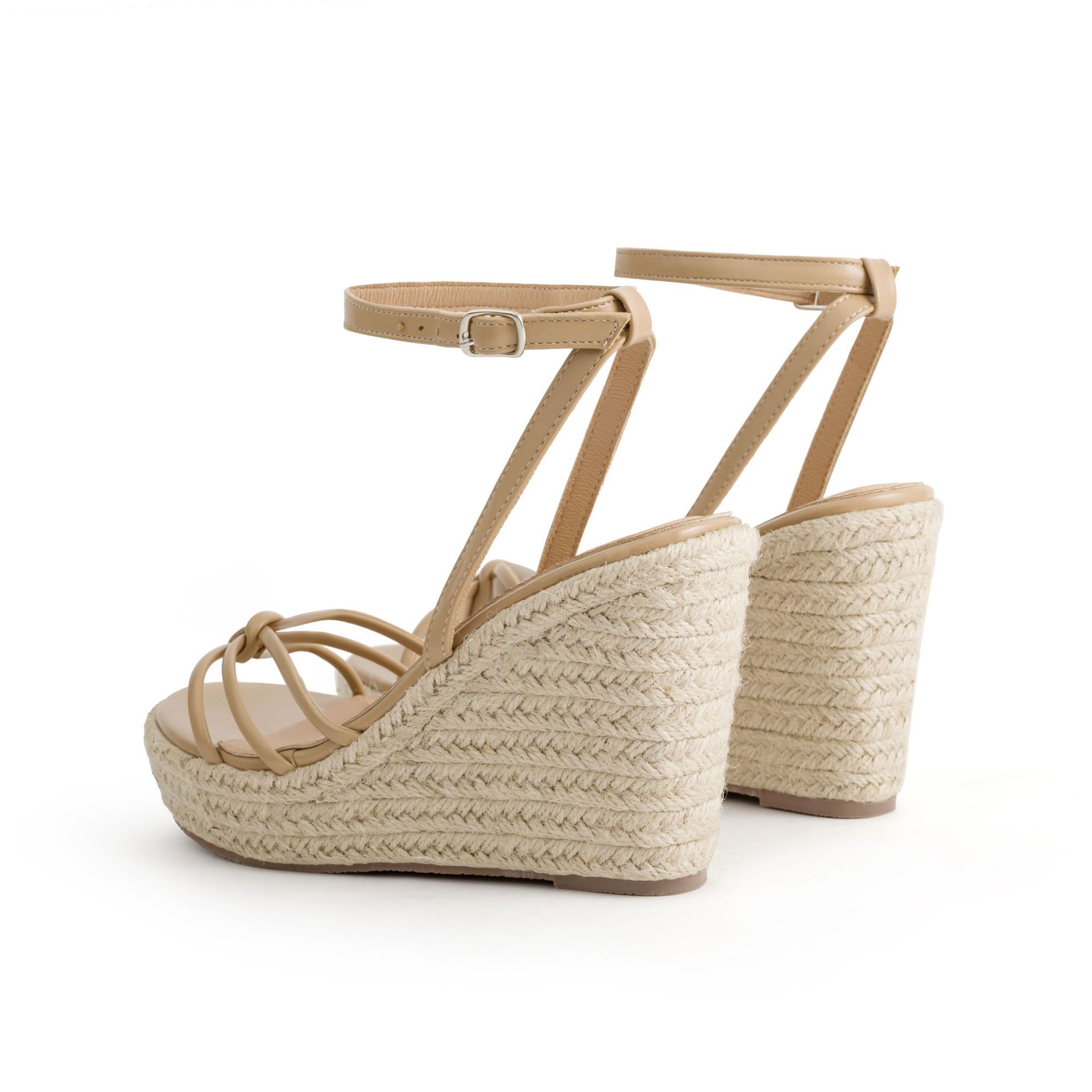 Women's High Heels Wedges Sandals Shoes Ladies Spring Summer Ankle Strap Thick-Soled Platform Roman Outdoor Sandalias OEM detail