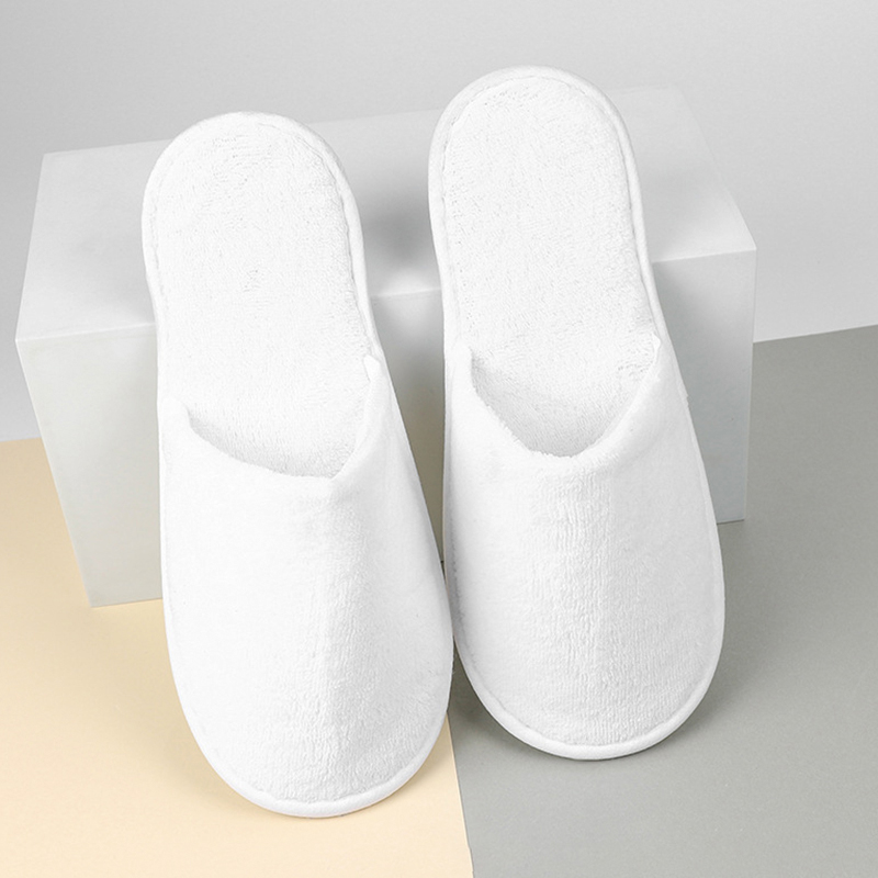 Men and Women Couple Custom logo Personalized Washable Disposable Customer Service Star Spa Luxury Hotel slippers product view