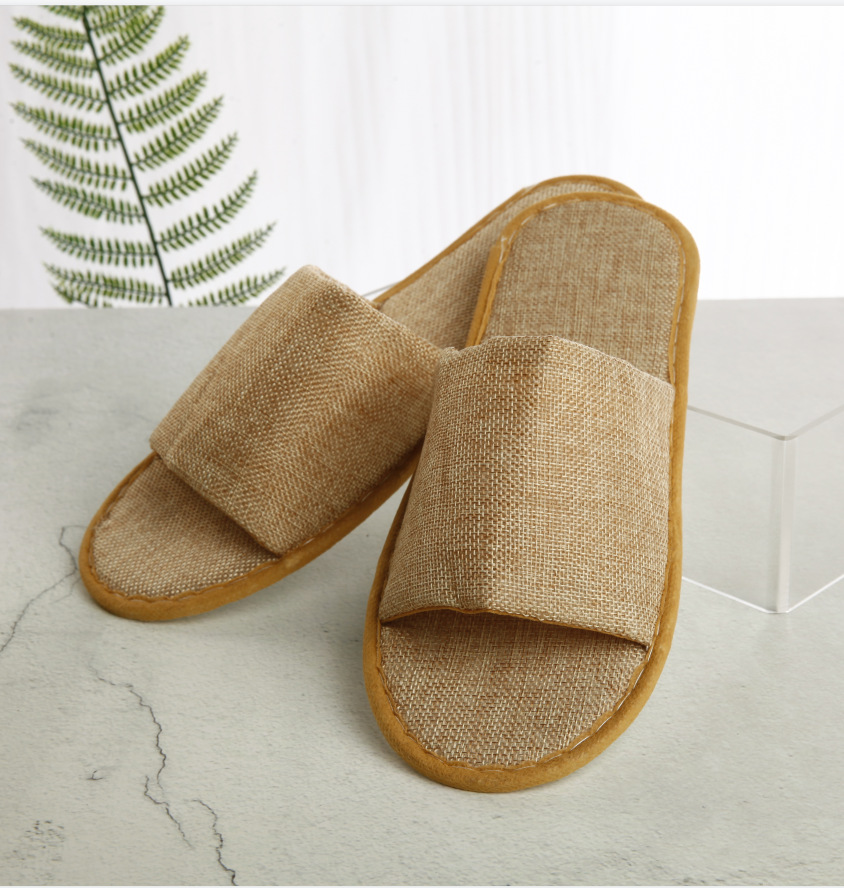 OEM Custom Logo Luxury Spa Slipper Hotels Cheap White Open Toe Coral Velvet Hotel Disposable Slippers product view