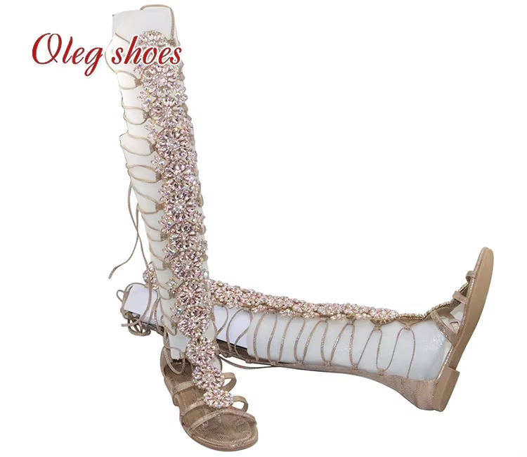 Women's Summer Fashion Beach Sandals Comfort Flat Flip Flops with Rhinestone Casual Shoes Size 36-42 Breathable Comfortable product view