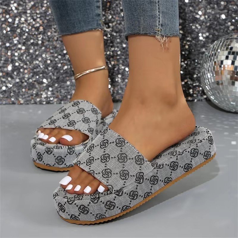 Best Selling 2025 Designer New Summer Wedges Platform Arch Support Shoes Female Flip-Flops Slippers Sandals for Women and Ladies detail