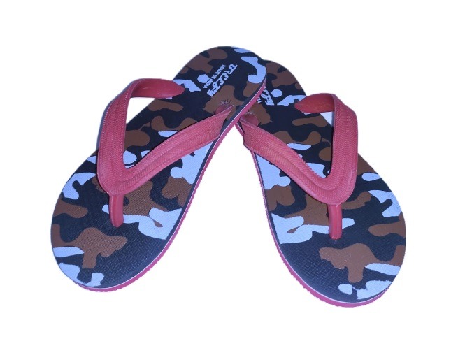 Hot Sale Ladies Flat Slippers Customized Eye-Catching New Design Colorful Women's Flip-Flops PU Wholesale Rubber Flip-Flops product view