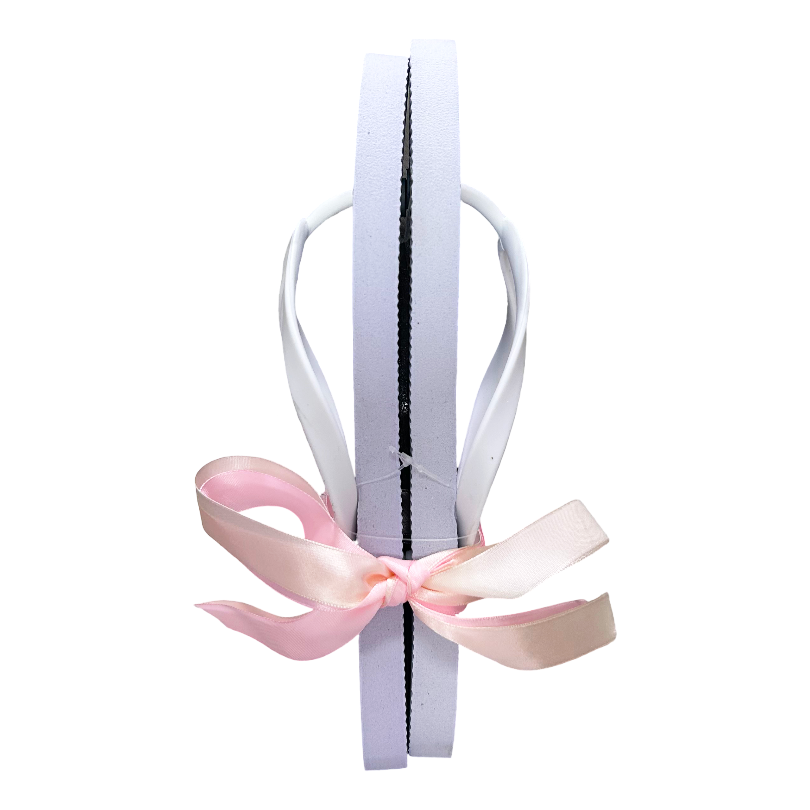 Custom White Ladies Flat Flip-Flops Slippers for Women Ballet slippers for Wedding Bulk with Recyclable Hotel slippers with logo detail