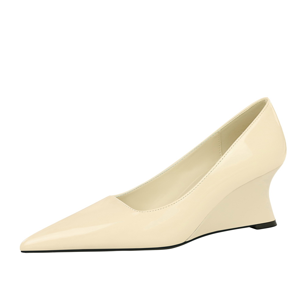 2905-1 BIGTREE European and American Style Fashion Banquet Wedge Shoes Women's Shoes High Heels Wedge Heels Shallow Mouth product view