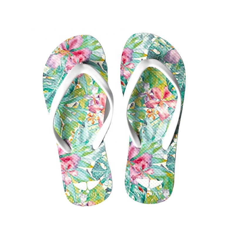 Women's Spring Summer Fashion Print Flip-flops Lightweight Anti-Slippery Customizable High Quality Cheap Wholesale
