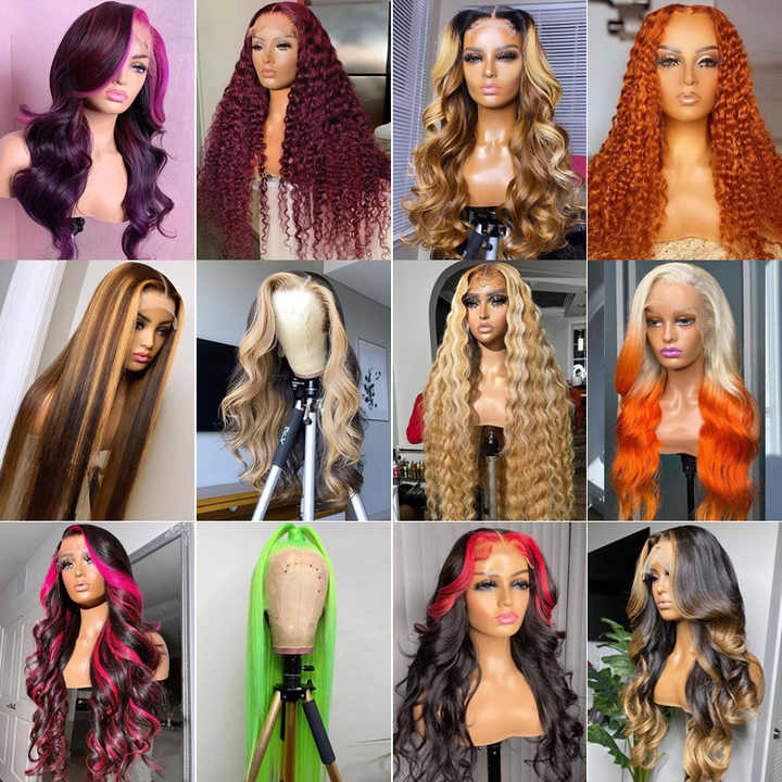 Raw Hair Vendor Deep Wave Transparent Lace Fronta Wigs for Women Deep Curly Lace Front Brazilian Human Hair Wigs for Black Women detail