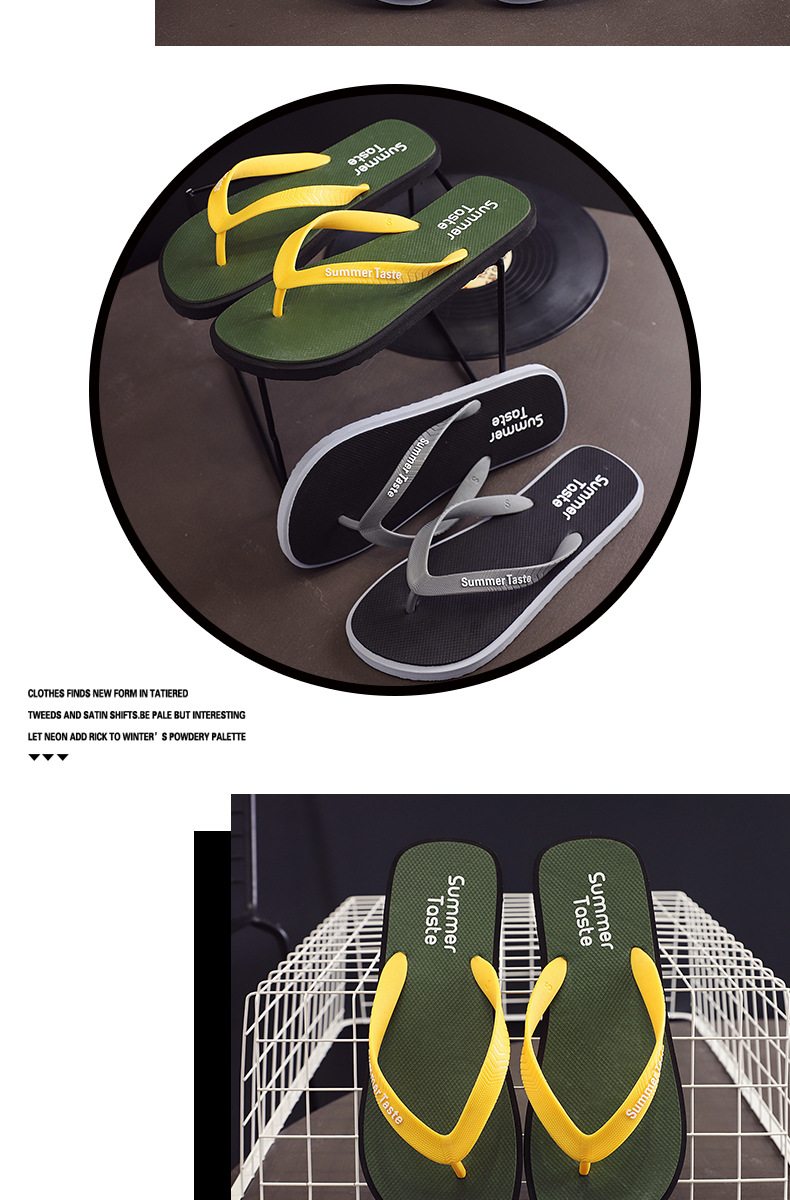 Summer Beach Casual Slipper Flip-Flops Logo Thong Flip Flop Sandal Outdoor Height Increasing Platform Style detail