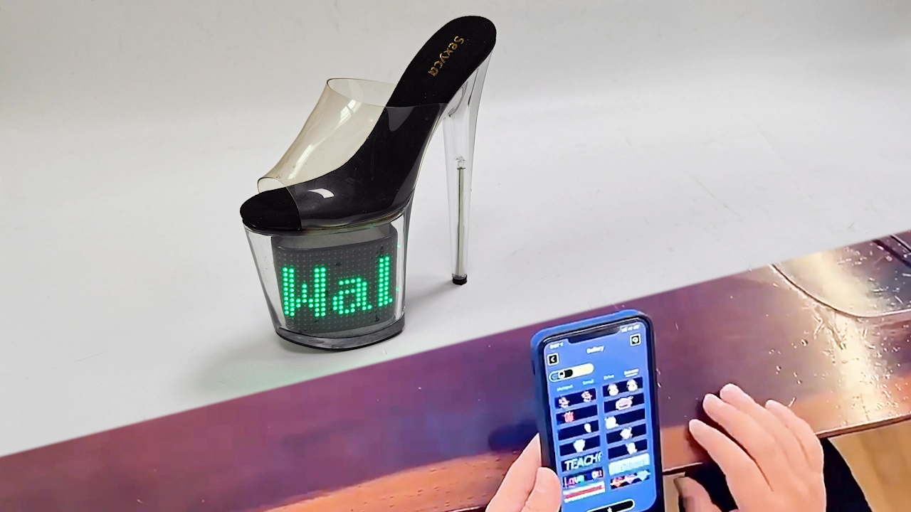 Remote Led Light Platform Sandals Sexy Transparent Slim Ultra High Heels 20 CM Women Sandal Female Pole Dancing Shoes Women product view