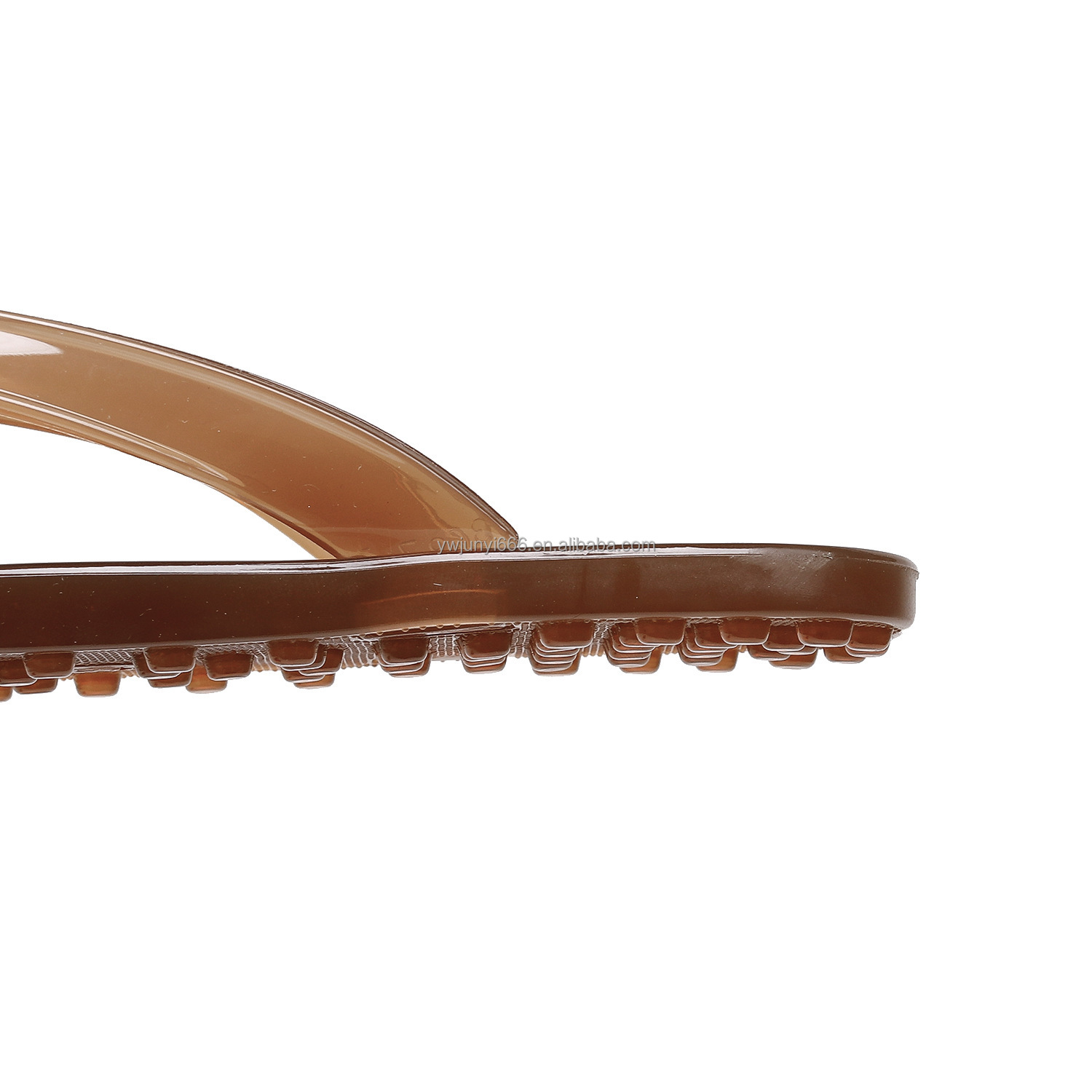 Fashion Versatile Women Plastic Jelly Flip Flops Flat Clip Toe Sandals Casual Outdoor Beach Thong Slippers for Summer detail