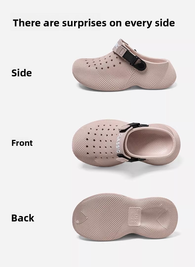 Unisex Eva Sandals 3D Printed Texture Clog Wide Fit Mules Summer Outdoor Non-Slip Water-Walking Couple Slide slippers for Womens detail
