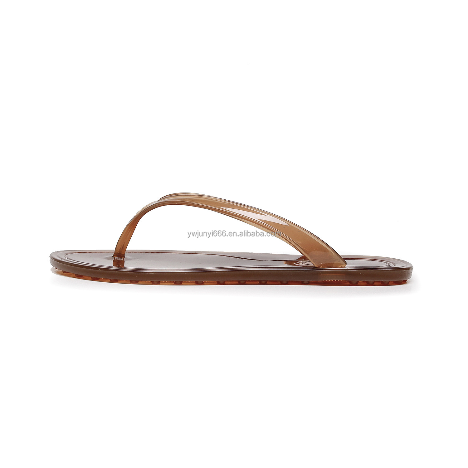 Fashion Versatile Women Plastic Jelly Flip Flops Flat Clip Toe Sandals Casual Outdoor Beach Thong Slippers for Summer detail