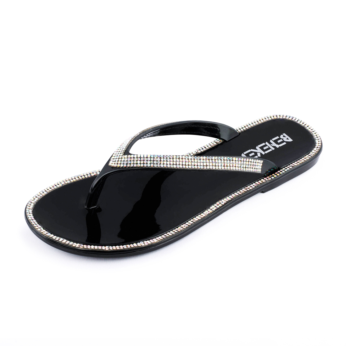 Shining Rhinestone Women Flip Flops detail