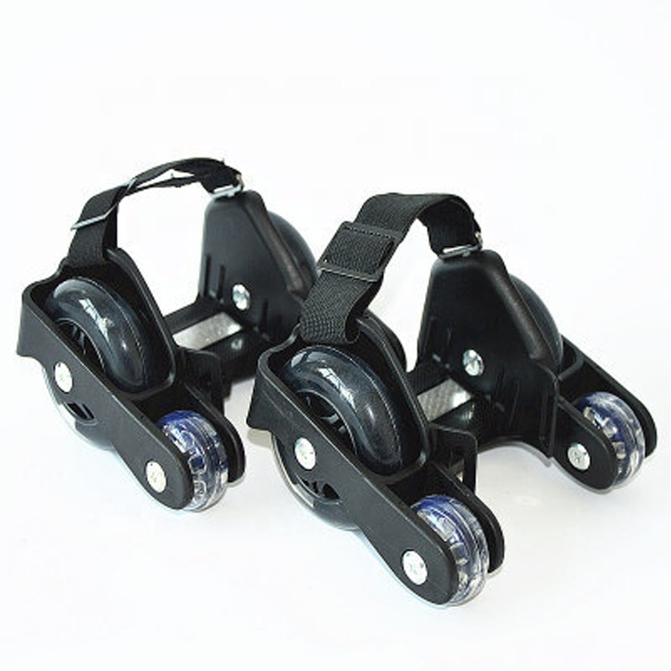 4 Wheels Kids Adjustable Flashing Heel Skates Roller Shoes product view