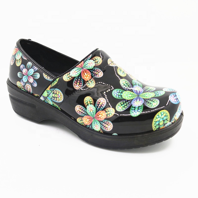 AEROCUSHION Ladies Comfortable slip Resistant Flat Clog Women Shoes and Mary Jane Nursing Working Clogs Shoes for Nurses detail