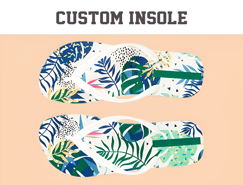 Personalized Design Beach Bride White Women's Flip-Flops Custom Sublimation Flip Flops Wedding Custom Logo for Guests Men Women detail