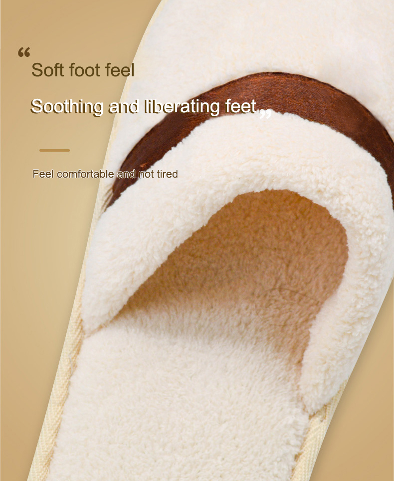 Hotel spa slippers mens womens wholesale wedding guest slippers family wedding party discounts product view