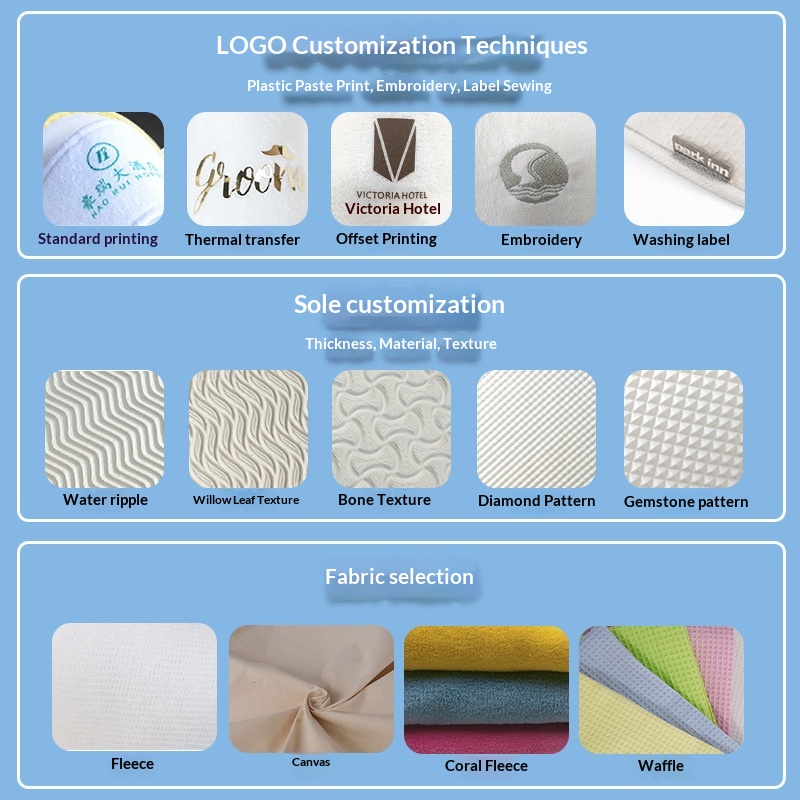Hotel Disposable Pearl Cotton Slippers Homestay Guesthouse Dedicated Non-slip Travel Household Wholesale Custom Logo Box product view