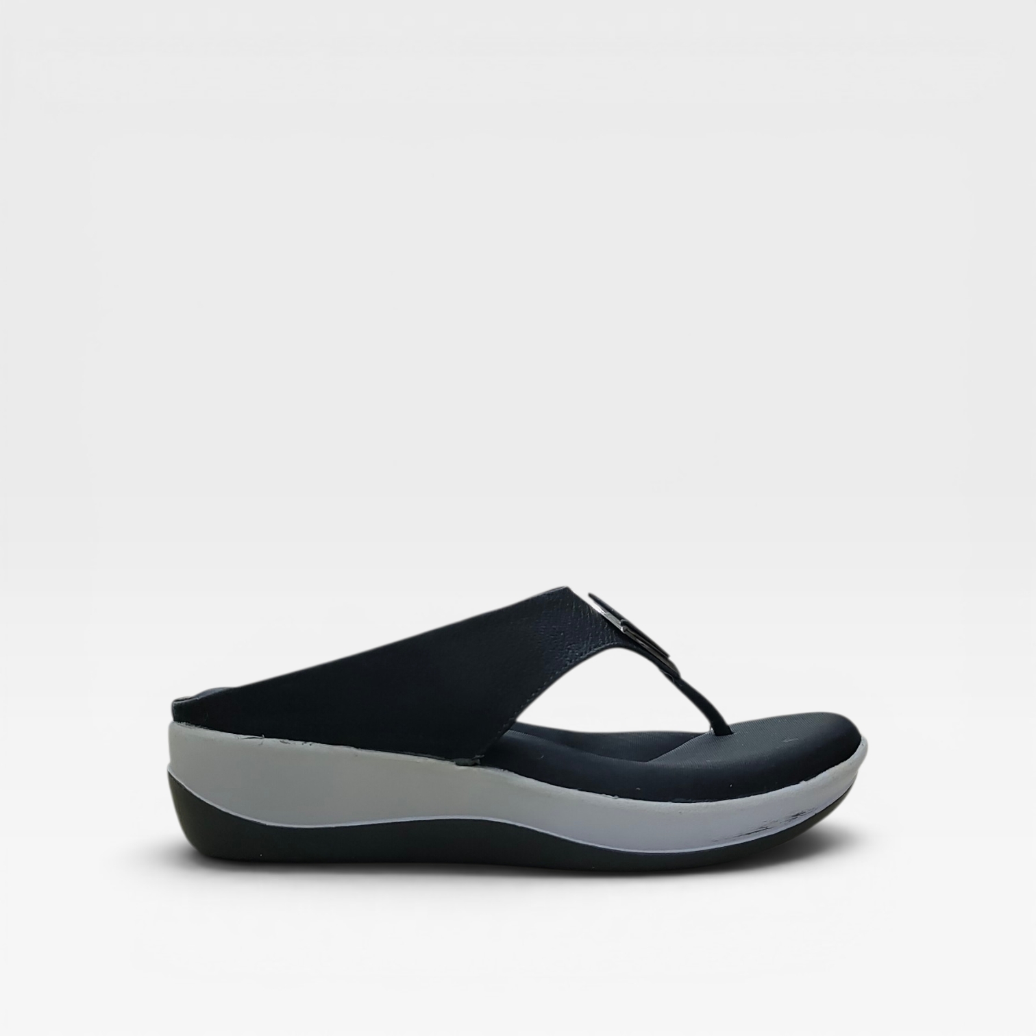 Women Fashion Comfortable Slippers Stylish Wedge Heel Flip Flop Lightweight Anti Skid Soft Cushion Daily Wear Indoor Outdoor product view