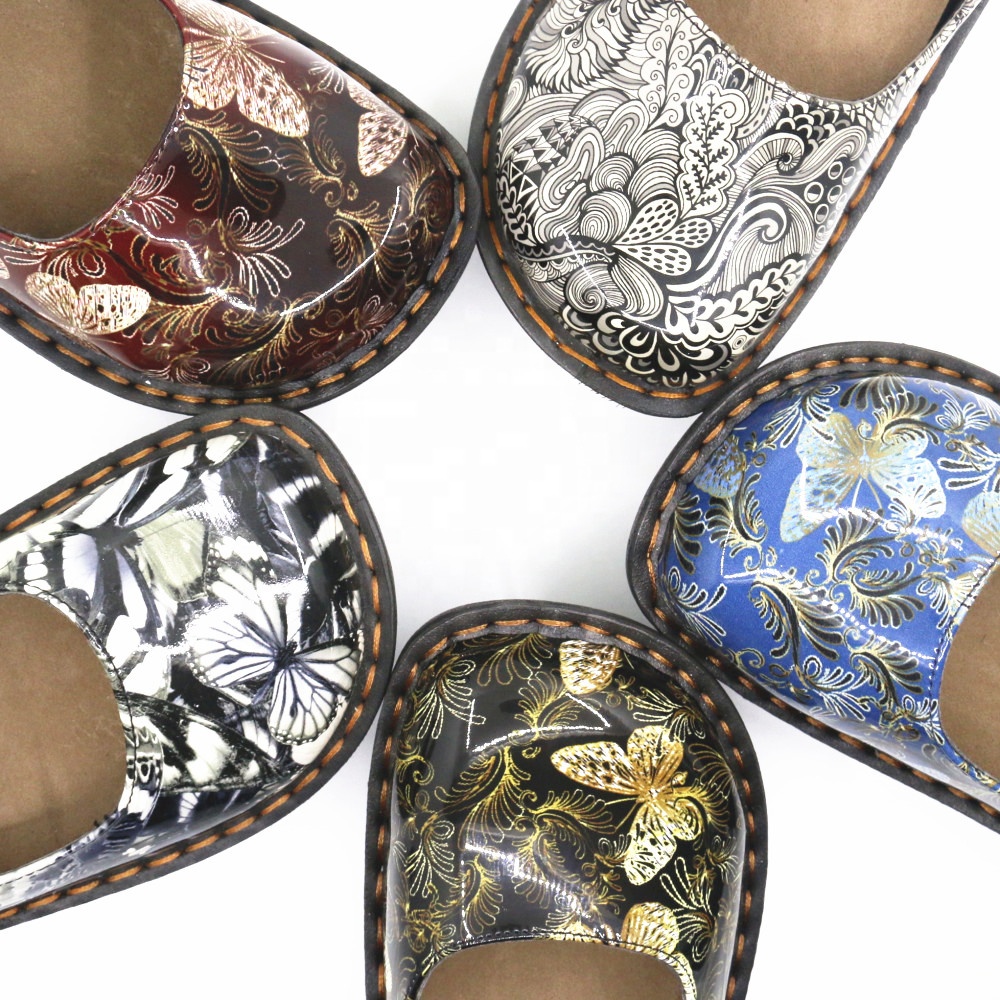AEROCUSHION Ladies Comfortable slip Resistant Flat Clog Women Shoes and Mary Jane Nursing Working Clogs Shoes for Nurses detail