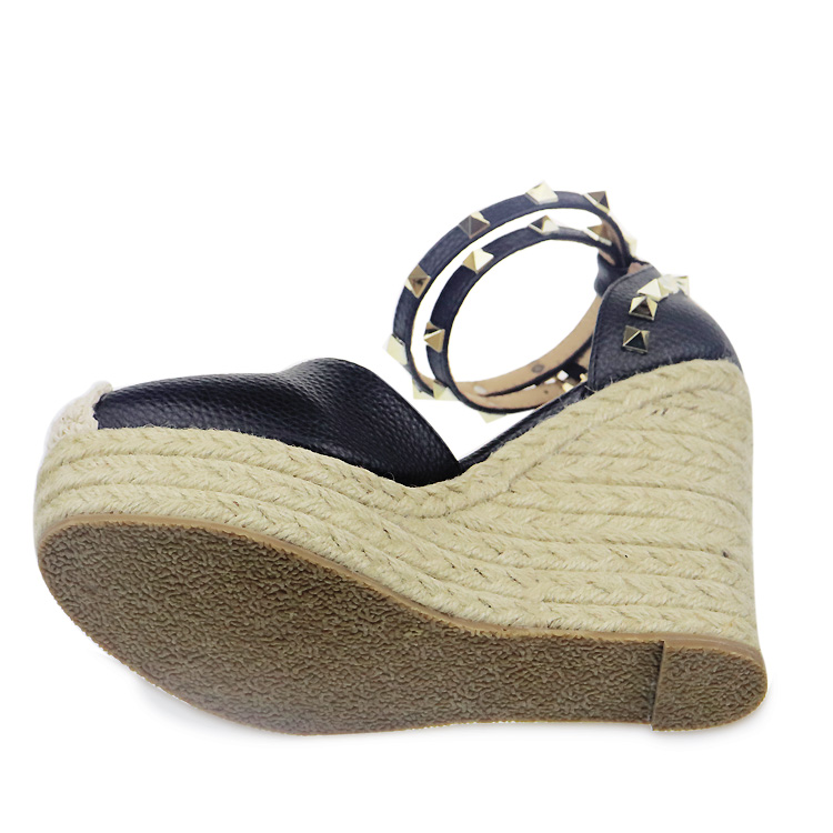 Women's Summer Espadrille Platform Sandals Breathable Wedges Shoes with Slip-Closed Toe Zapato de Mujer product view
