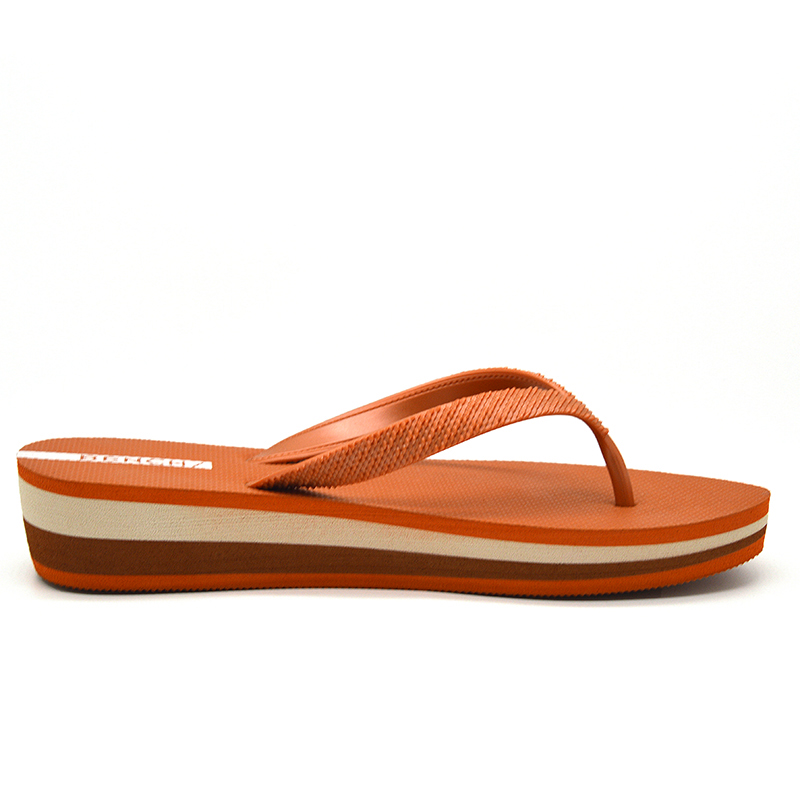 Hot Sales Wedge Heel Women Rubber Flip Flops detail