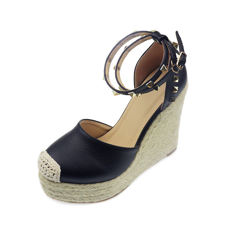 Women's Summer Espadrille Platform Sandals Breathable Wedges Shoes with Slip-Closed Toe Zapato de Mujer detail