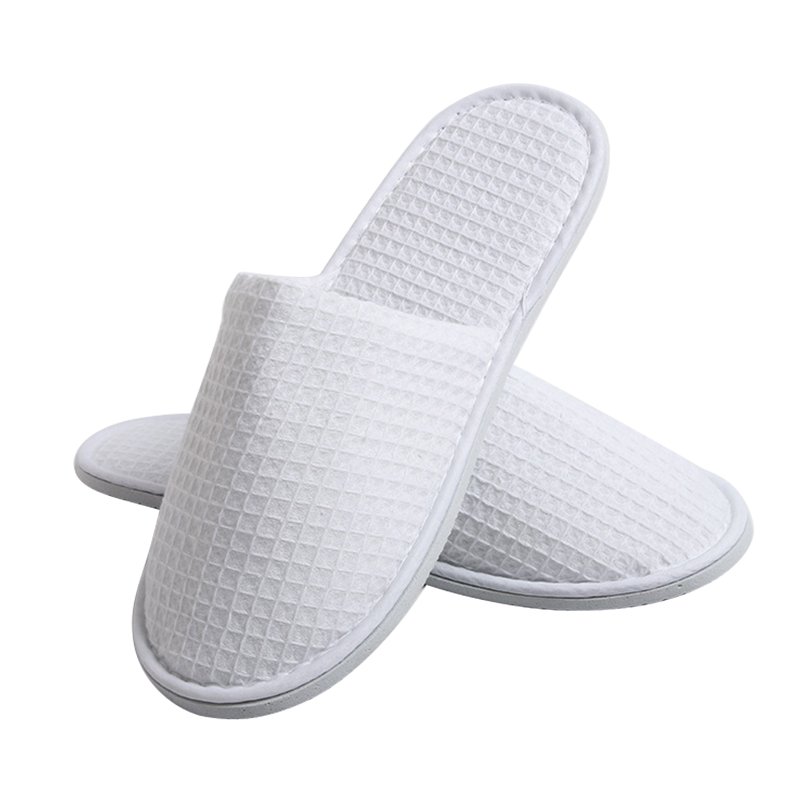 Custom Logo Waffle Slippers Soft Disposable Slippers Luxury Hotel Slippers product view
