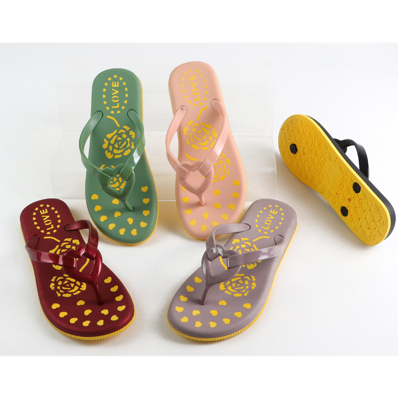 New Design Women's Flip Flops Hard-Wearing Anti-Slippery Open for Slippers for Autumn Casual Fashion Beach Outdoor
