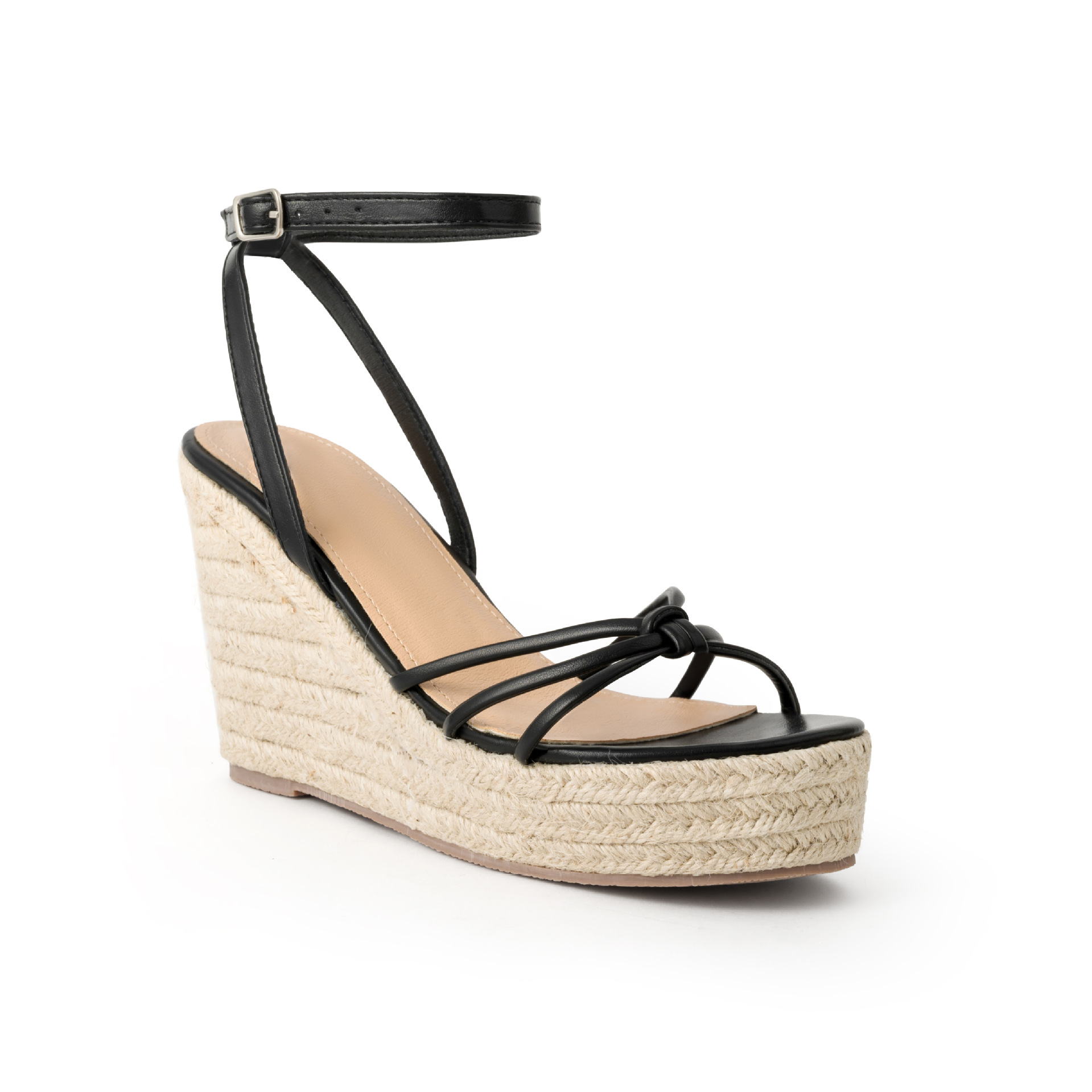 Women's High Heels Wedges Sandals Shoes Ladies Spring Summer Ankle Strap Thick-Soled Platform Roman Outdoor Sandalias OEM detail