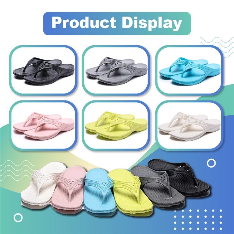 New Design Summer Eco-Friendly Waterproof Fashion Gradient Ladies Flip Flops with Custom Printing product view