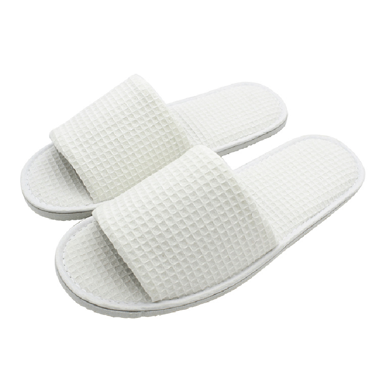 Hotel Disposable Amenities Guesthouse Room Slippers Beach Bathing Flip-Flops Waffle-Patterned Half-Wrap Extra-Thick Non-slip product view