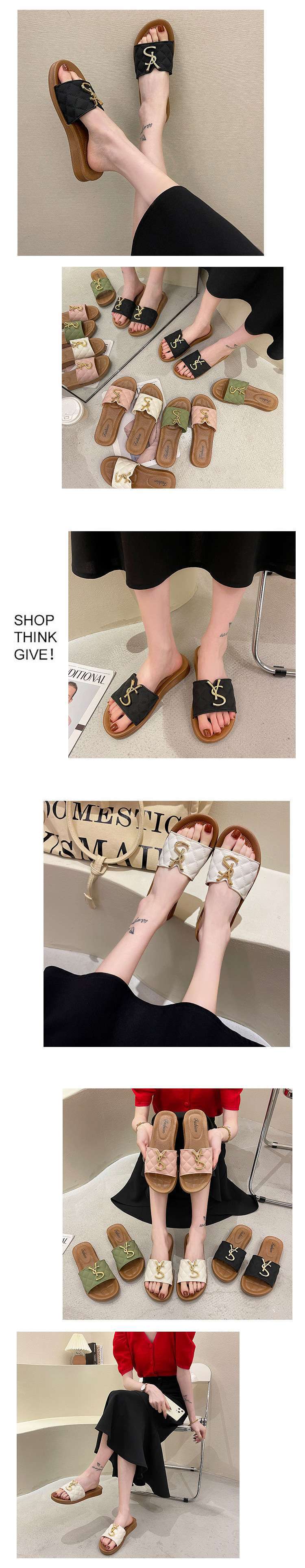 2026 Woman's Fashion Sandals Flat-Bottomed Beach Shoes Ladies Flip-Flops with Anti-Slippery Feature Lighted Summer Season Wear detail