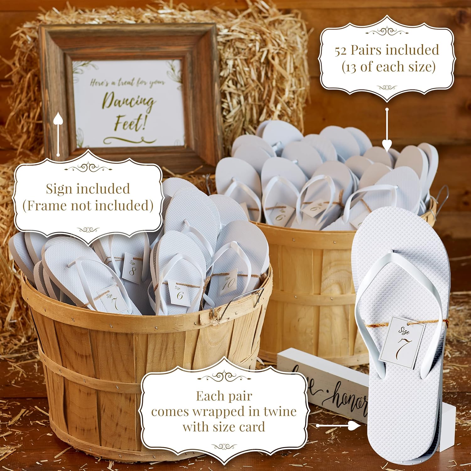 Bosirui Custom Bulk Sandals for Men Women Wedding Pool Party Slippers White Flip Flops Wedding for Guests Flip Flops Wedding detail