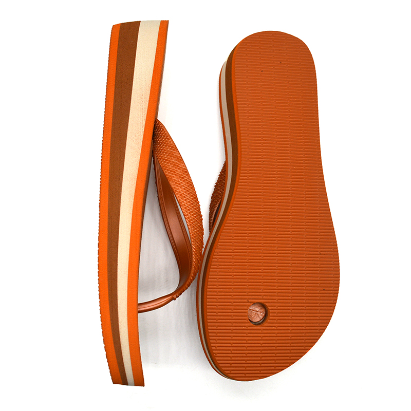 Hot Sales Wedge Heel Women Rubber Flip Flops detail