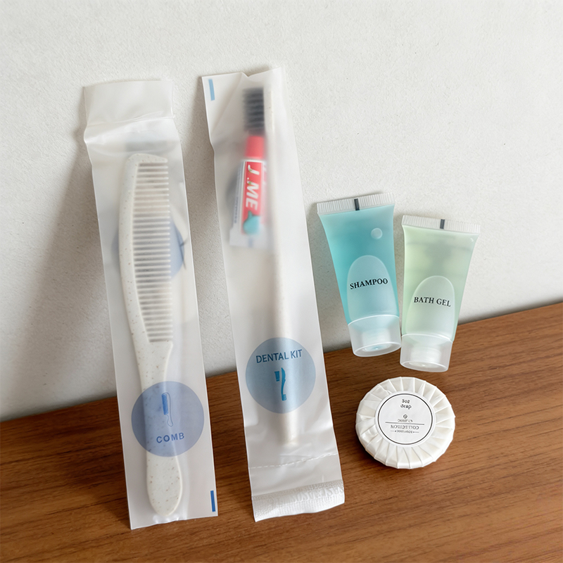 Wholesale Custom Airbnb Disposable Unisex Slippers Wash Set Hotel Luxury Bathroom Shampoo Toiletries Amenity Set product view