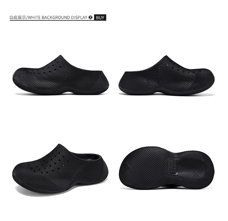 Unisex Eva Sandals 3D Printed Texture Clog Wide Fit Mules Summer Outdoor Non-Slip Water-Walking Couple Slide slippers for Womens detail