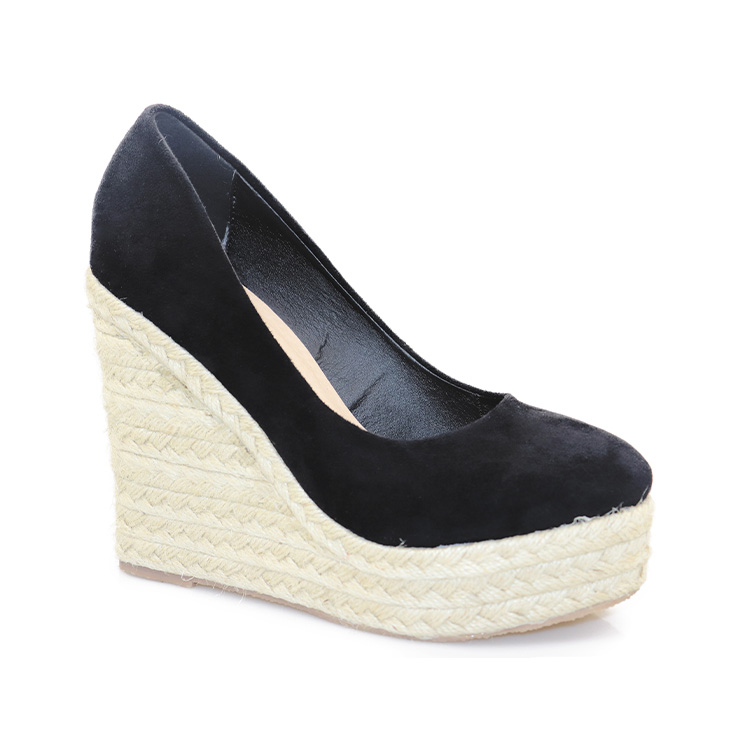 Elegant Ladies Party Shoes Brand Women Pumps with 7cm Wedge Heel and 42 Big Size Espadrilles Wedges High Heels Platform Style product view