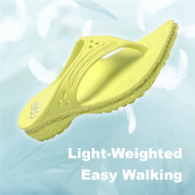 Unisex Summer Eco-Friendly Arch Support Anti-Slip Flip Flops Flat Sandals detail