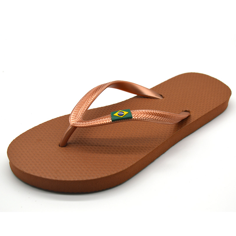 Wholesale Flip Flop Nice Printed PE Beach Slipper detail
