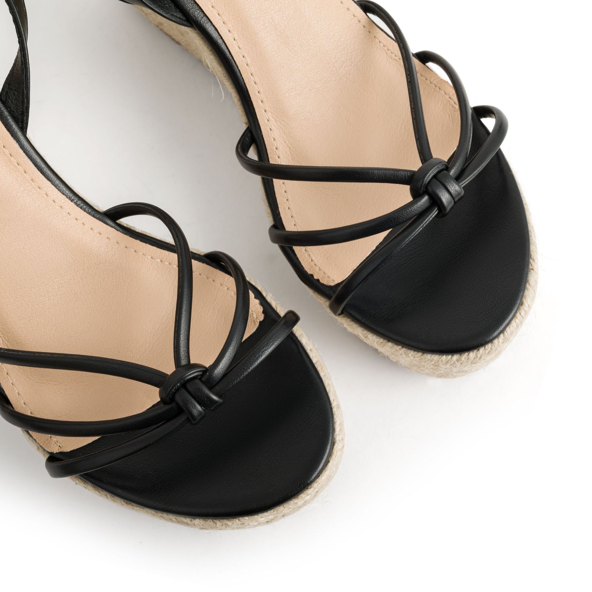 Women's High Heels Wedges Sandals Shoes Ladies Spring Summer Ankle Strap Thick-Soled Platform Roman Outdoor Sandalias OEM detail