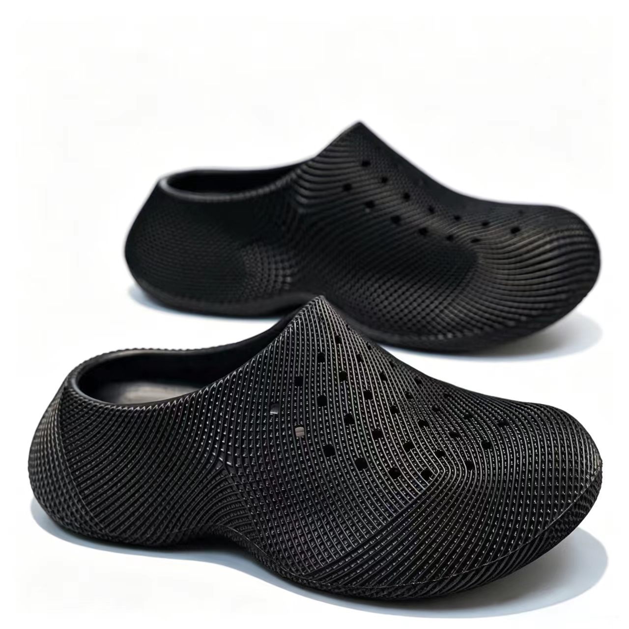 Unisex Eva Sandals 3D Printed Texture Clog Wide Fit Mules Summer Outdoor Non-Slip Water-Walking Couple Slide slippers for Womens detail