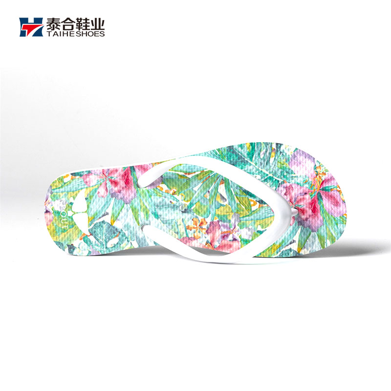 Women's Spring Summer Fashion Print Flip-flops Lightweight Anti-Slippery Customizable High Quality Cheap Wholesale product view
