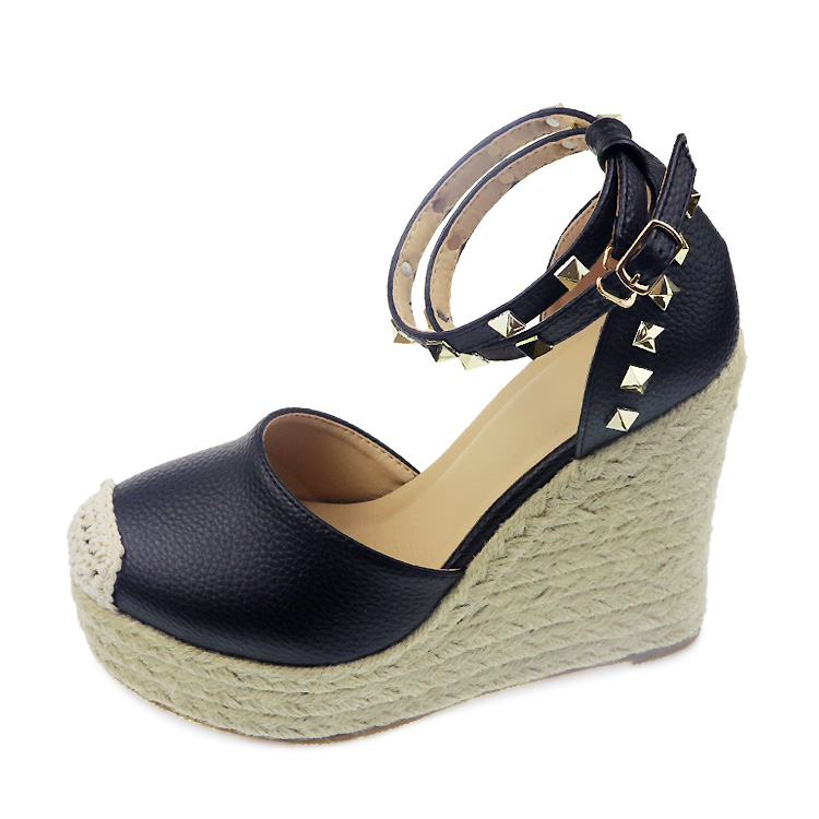 Women's Summer Espadrille Platform Sandals Breathable Wedges Shoes with Slip-Closed Toe Zapato de Mujer detail