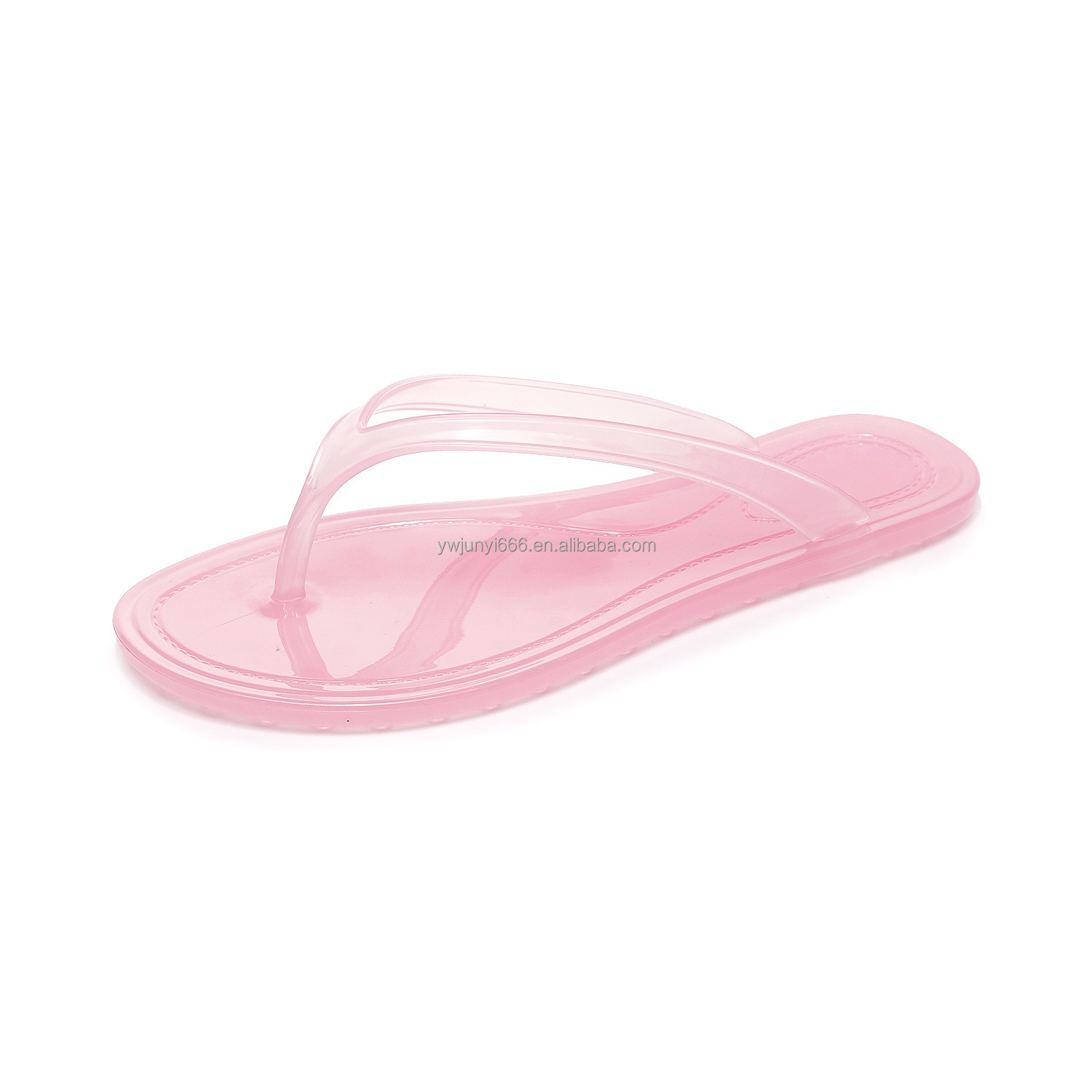 Fashion Versatile Women Plastic Jelly Flip Flops Flat Clip Toe Sandals Casual Outdoor Beach Thong Slippers for Summer detail