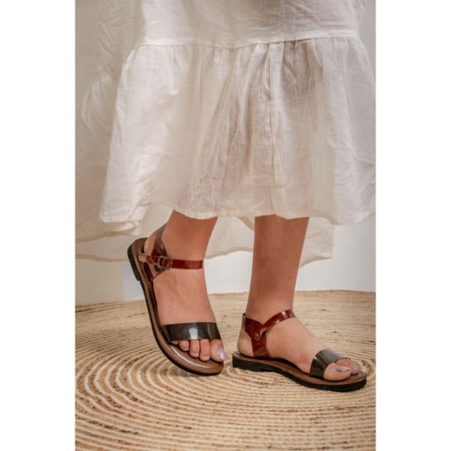 Wholesale Handmade 2025 Hot Sale 100% Genuine Leather Sandal Flip Flop New Fashion Shoes Flat Slipper For Women Comfortable Wear product view